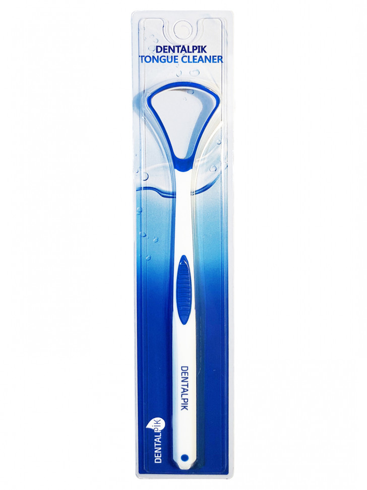 Скребок для языка Dentalpik, синий