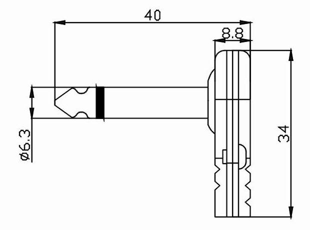 Разъём аудио L-KLS1-PLR-02A-6.3-N