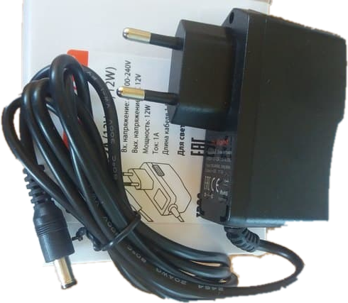 Источник питания ARDV-12-12AW (12V, 1A, 12W) черный корпус