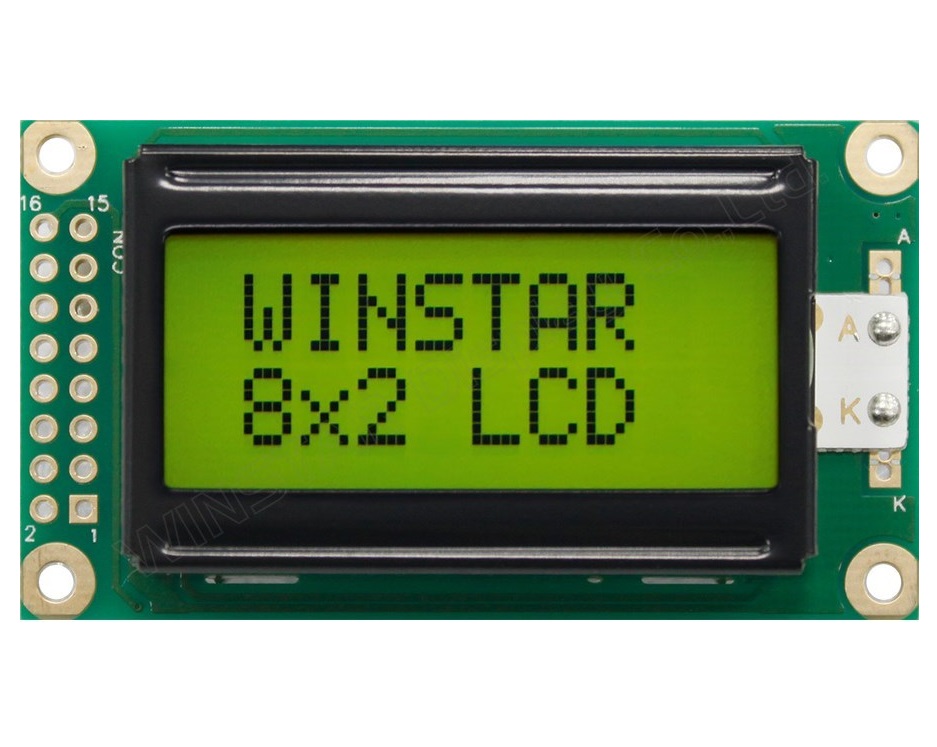 LCD module WH0802A-YGK-CT