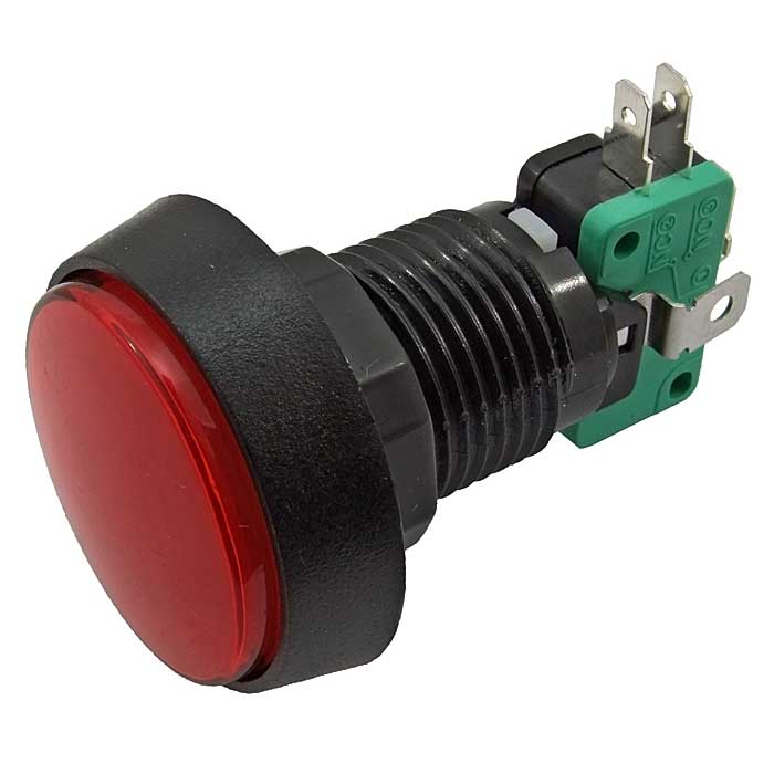 Кнопка GMSI-4B-C no(nc)+nc(no) red