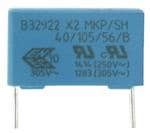 Конденсатор полимерный CLASS X2-MKP 0,22uF 305VAC 10% P=15mm / B32922C3224K000