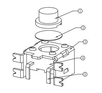 Кнопка тактовая L-KLS7-TS1102B-7.0-260-T