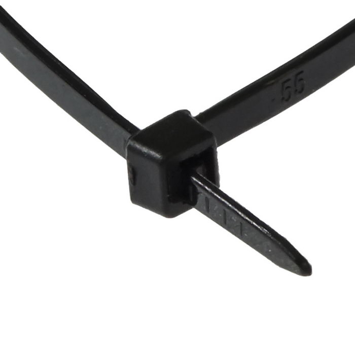 Стяжка кабельная 200x4 black (100шт)