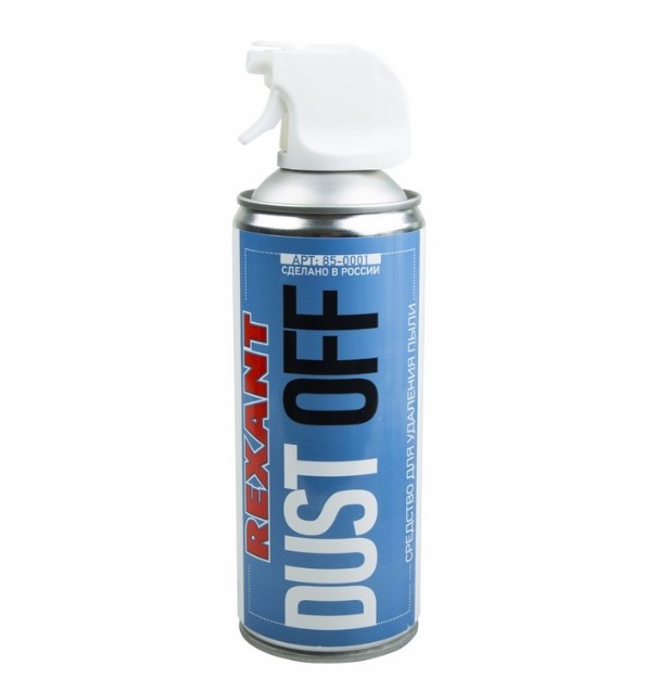 Пневматический очиститель пыли REXANT DUST OFF, 400 мл