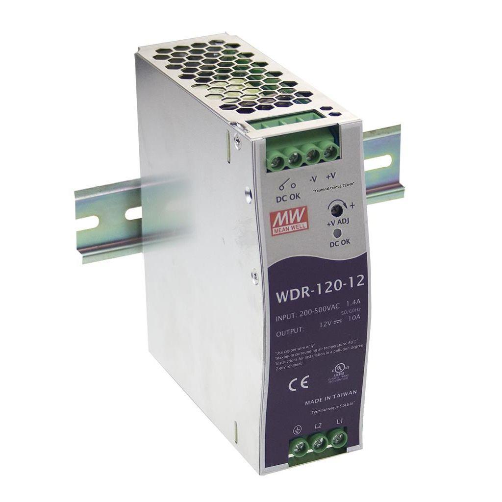 Блок питания на DIN рейку WDR-120-48