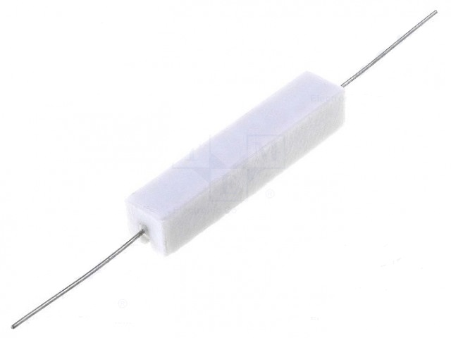 Резистор проволочный мощный (цементный) 1K 10W 5% / AX10W-1K / PRW0AWJP102B00