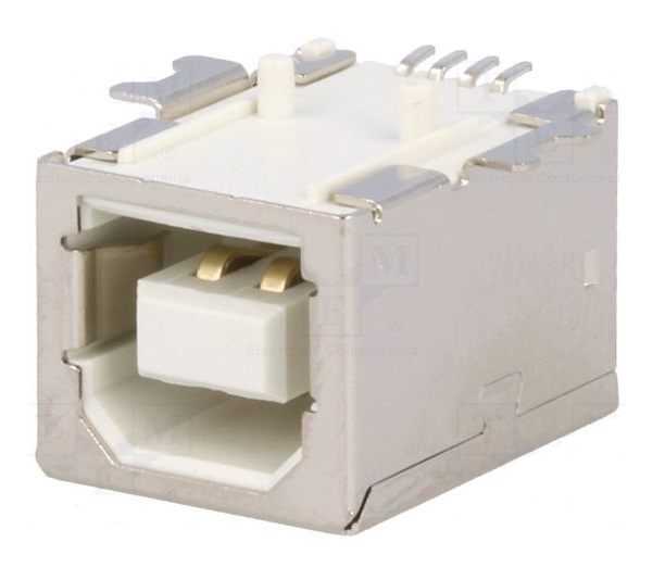 Разъём USBB-G-SMD / гнездо USB B SMD на плату