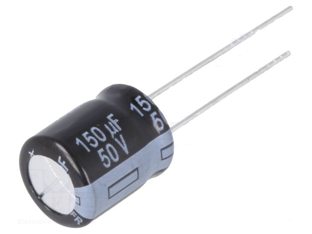 Конденсатор электролитический низкий импеданс 150uF 50V 20% 10х12.5mm / EEUFR1H151