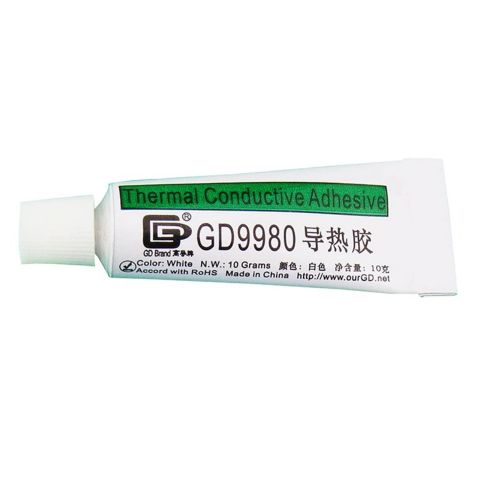 Клей GD9980 / теплопроводящий в тюбике, белый, 10г