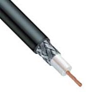Кабель коаксиальный RG58 черный / 50 Ом сталь, м
