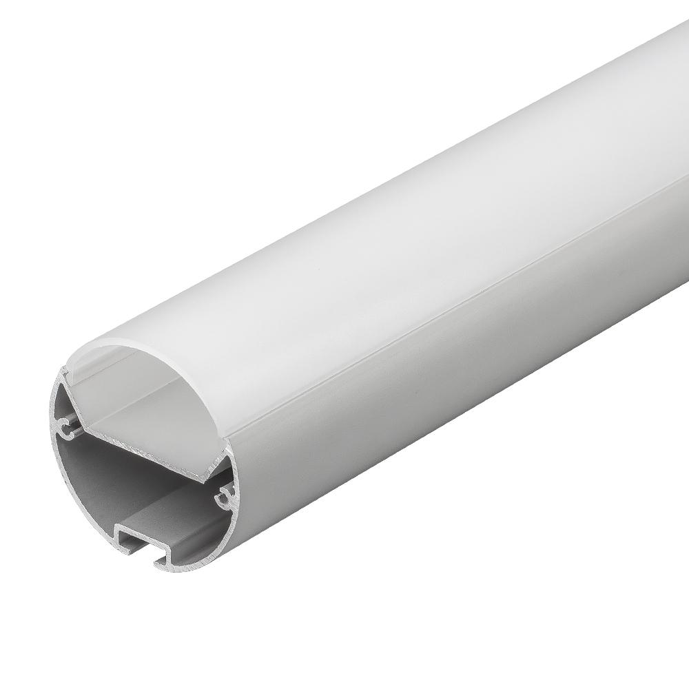 Профиль с экраном SL-ROUND-D40-2500 ANOD+OPAL