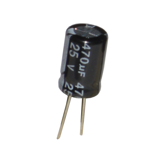 Конденсатор электролитический низкий имеданс 470uF 25V 8x14 105C