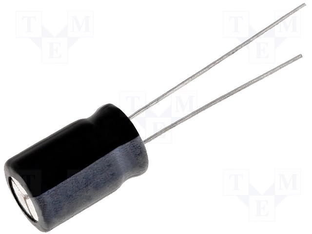 Конденсатор электролитический 100uF 50V 8x12 105C / CE-100/50PHT-Y