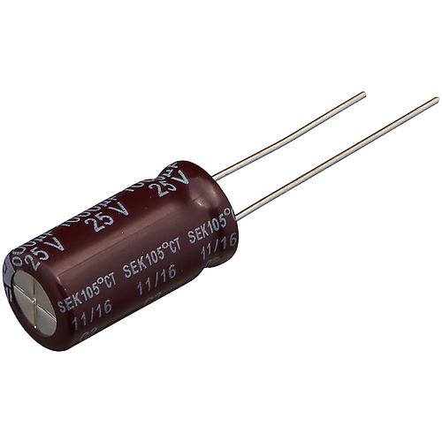 Конденсатор электролитический 1000uF 25V 10x19 105C / SE025M1000B5S-1019