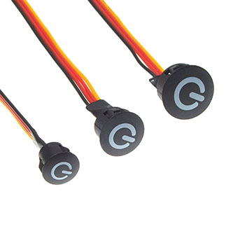 Кнопка сенсорная BTS 7-12V BLACK ф10 Dimming