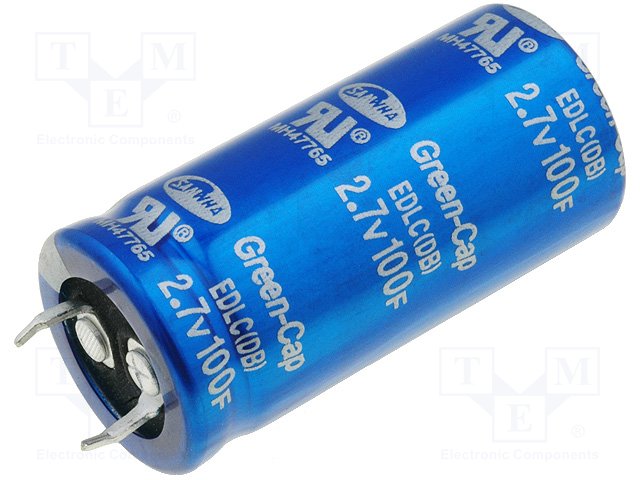 Суперконденсатор 100F 2.7V 22x45 DS(EDLC) / DS5U107W22045HA