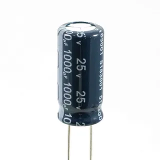 Конденсатор электролитический низкий импеданс 1000uF 25V 10x20 TL 105C