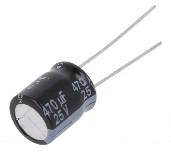 Конденсатор электролитический 470uF 25V 10x12.5 105C Low ESR / EEUFR1E471