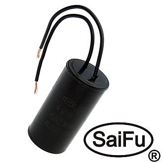Пусковой конденсатор CBB60 6uF 450V WIRE (SAIFU)