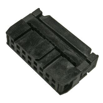 Разъём IDC-16F защелка сред.