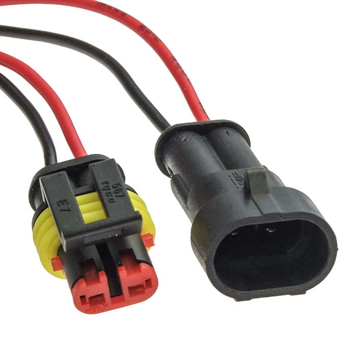 Разъём питания авто 12V 7021-1.5-11/21 (18AWG 200mm)