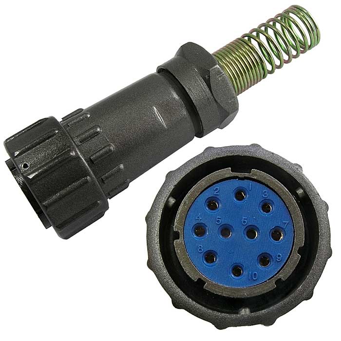 Разъем цилиндрический FQ24-10pin TK-12