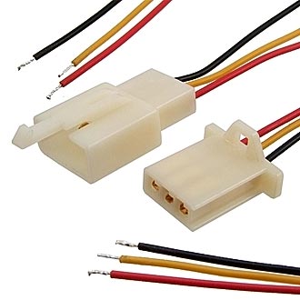 Межплатный провод питания 1008 AWG24 3x2.8 5mm L=300mm RBY