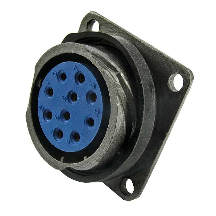 Разъем цилиндрический FQ24-10pin ZK