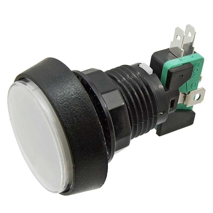 Кнопка для игровых автоматов GMSI-4B-C no(nc)+nc(no) white