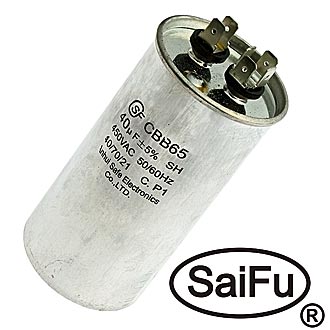 Пусковой конденсатор CBB65 40uF 450V (SAIFU)