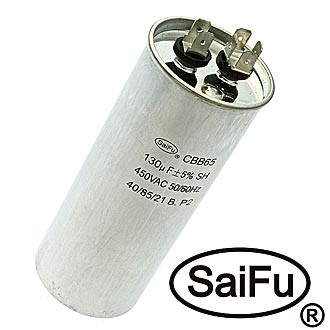 Пусковой конденсатор CBB65 130uF 450V (SAIFU)