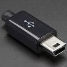 Разъём MUSB-M/B / штекер mini USB, черный