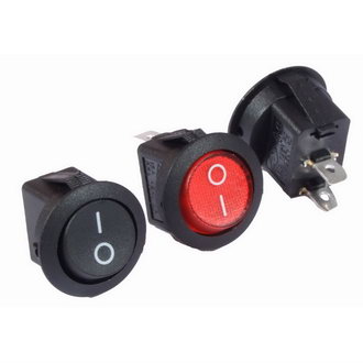 Переключатель рокерный RS-101-8C on-off черный