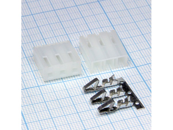 Разъем питания низковольтный MHU-03 pitch 5.08 mm + terminals