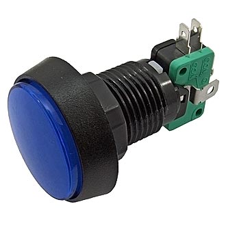 Кнопка для игровых автоматов GMSI-4B-C no(nc)+nc(no) blue