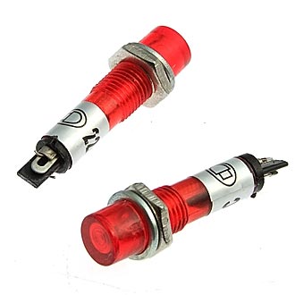 Лампа неоновая N-283-R 220V