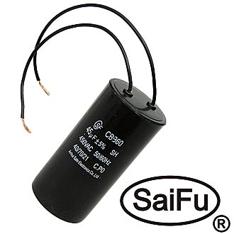 Пусковой конденсатор CBB60 45uF 450V WIRE (SAIFU)