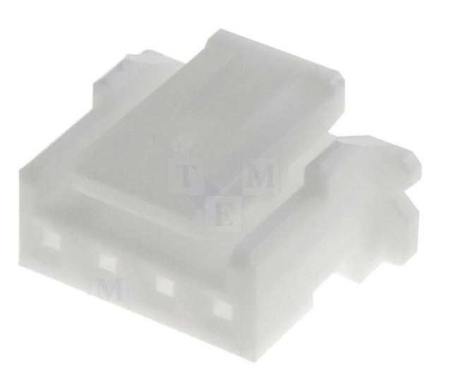 Разъём питания низковольтный PAP-04V-S / розетка 4pin шаг 2.0 на кабель с контактами