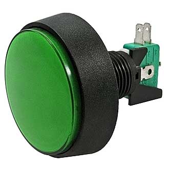 Кнопка GMSI-1B-C no(nc)+nc(no) green