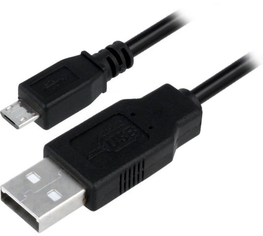 Шнур USB LX8446 / штекер USB на штекер micro USB 1.0m черный