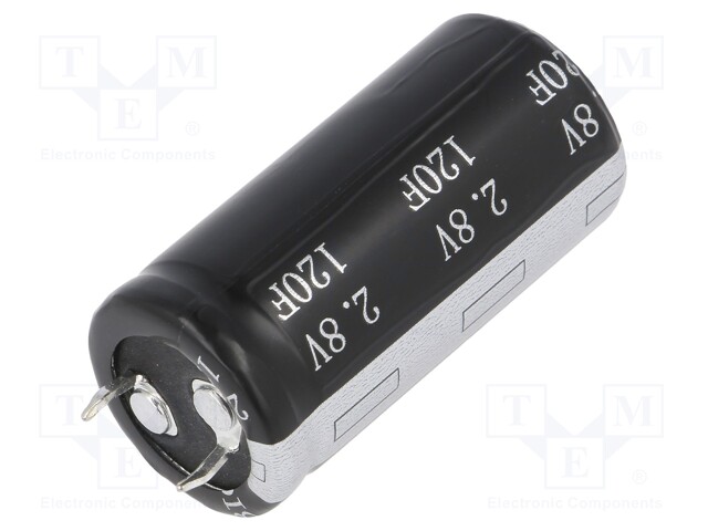 Суперконденсатор 120F 2.8V 22,4x45,5 / BUP002R8S127FA