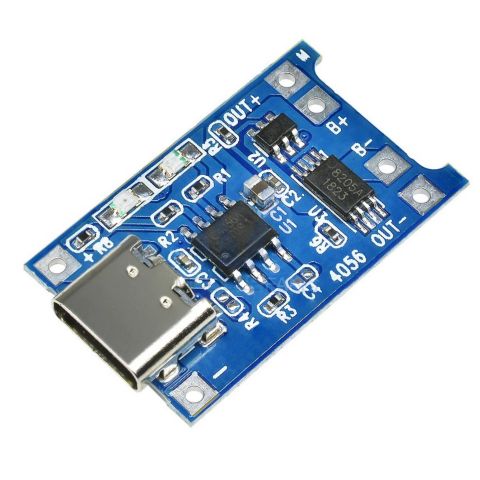 Модуль MOD-TP4056 / контроллер заряда 18650 Type C USB 5V 1A