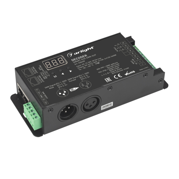 Декодер SMART-K35-DMX-SUF (12-36V, 3x10A, XLR3)