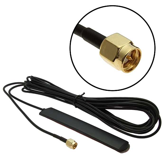 Антенна GSM 2db RG174 5m SMA-P