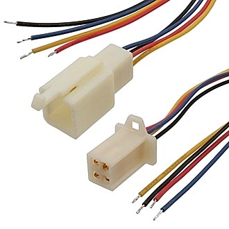 Межплатный провод питания 1009 AWG24 4x2.8 5mm L=300mm RBYB