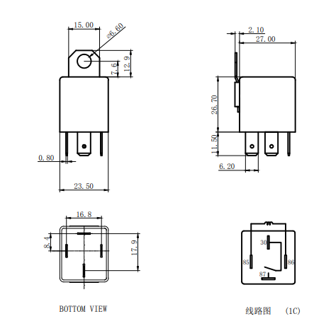 Реле YL309-A-24VDC-T