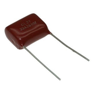 Конденсатор плёночный CL21 0,33uF 630V 10% 15mm