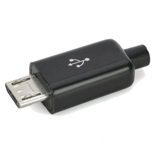 Разъём MMUSB-M/B / штекер micro USB, черный