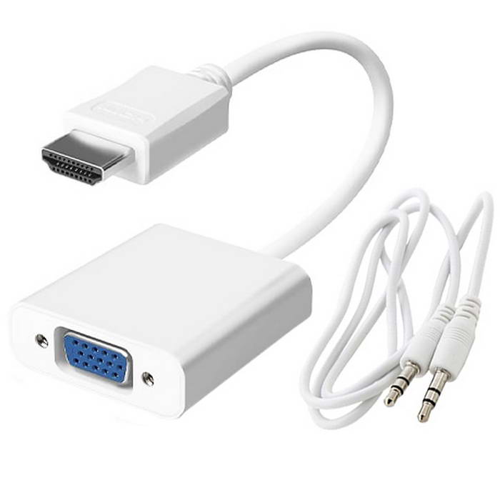 Переходник HDMI (m)-VGA (f)+AUX